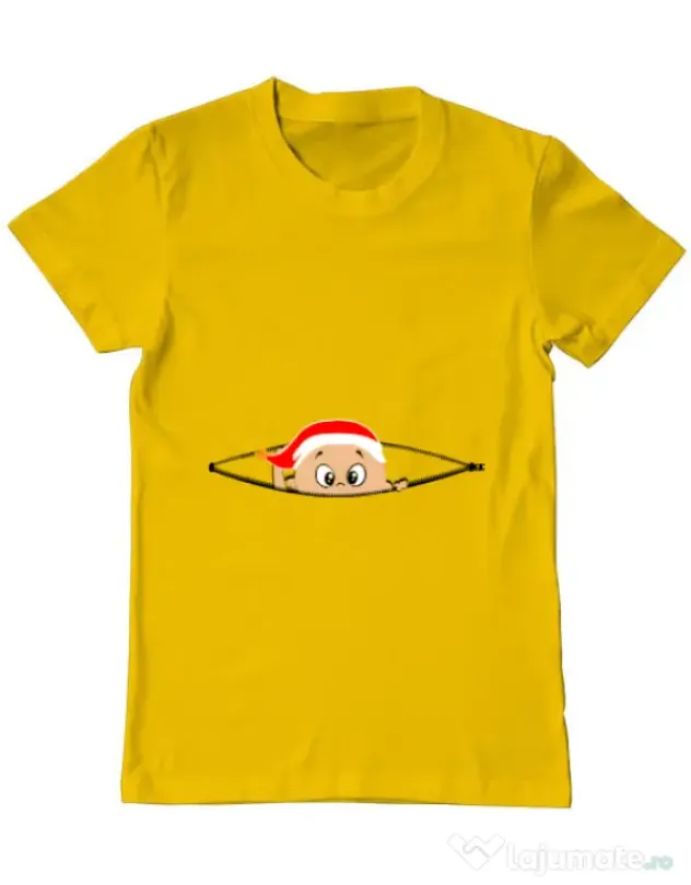 Tricou ADLER barbat Peek a boo winter Galben