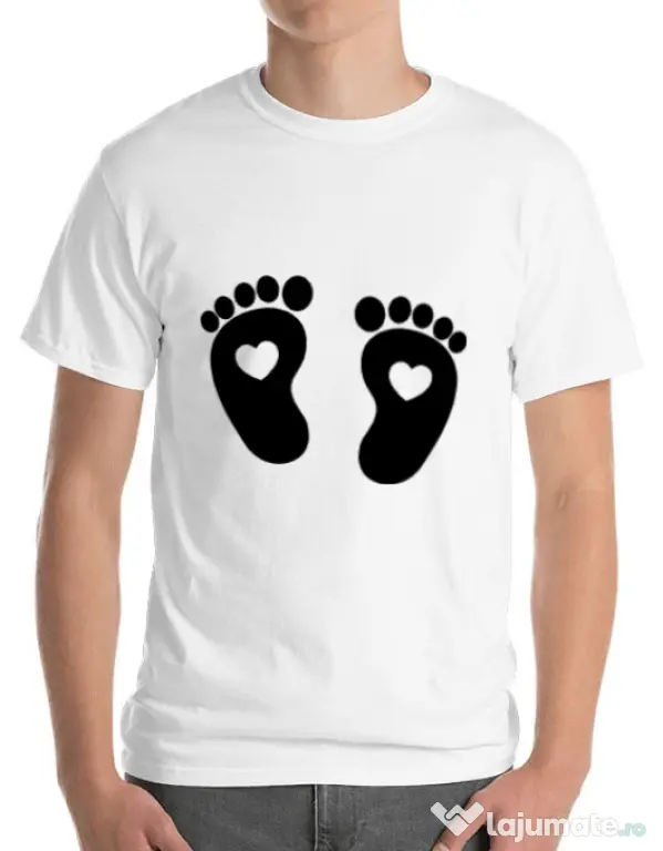 Tricou ADLER barbat Picioruse Alb