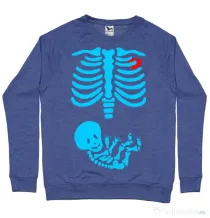 Bluza ADLER barbat Radiografie Albastru melanj