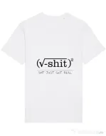 Tricou STANLEY STELLA barbat Shit just got real Alb
