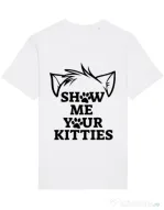 Tricou STANLEY STELLA barbat Show me your kitties Alb