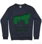 Bluza ADLER barbat T-rex push-ups Denim inchis