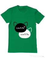 Tricou ADLER barbat The fault in our cats Verde mediu