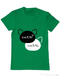 Tricou ADLER barbat The fault in our cats Verde mediu