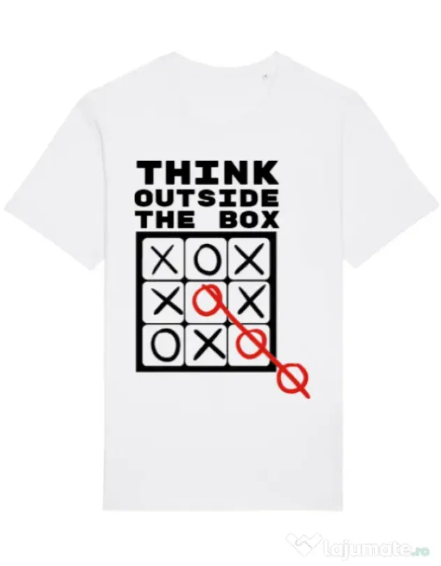 Tricou STANLEY STELLA barbat Think outside the box Alb