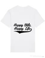 Tricou STANLEY STELLA barbat Happy life Alb