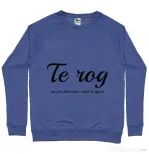 Bluza ADLER barbat Nu ma intrerupe Albastru melanj