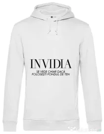 Hoodie barbat cu gluga Invidia Alb