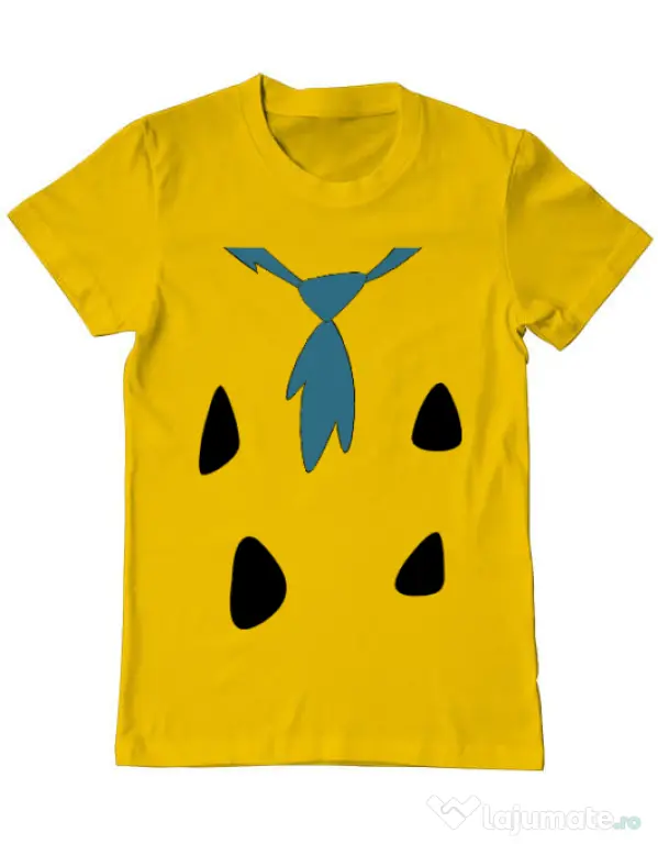 Tricou ADLER barbat Flinstone costume Galben