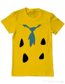 Tricou ADLER barbat Flinstone costume Galben
