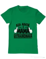 Tricou ADLER barbat O mama extraordinara Verde mediu