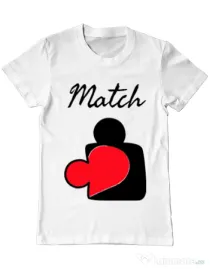 Tricou ADLER barbat Perfect match Alb