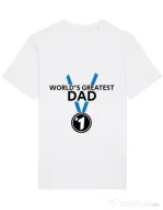 Tricou STANLEY STELLA barbat World's greatest dad Alb