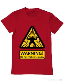 Tricou ADLER barbat Do not make me angry Rosu