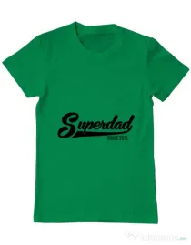 Tricou ADLER barbat Superdad Verde mediu