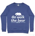 Bluza ADLER barbat Go walk the bear Albastru melanj