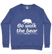 Bluza ADLER barbat Go walk the bear Albastru melanj