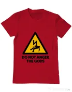 Tricou ADLER barbat Do not anger the gods Rosu