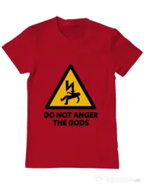 Tricou ADLER barbat Do not anger the gods Rosu