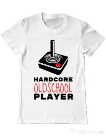 Tricou ADLER barbat Hardcore player Alb