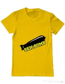 Tricou ADLER barbat Sex bomb Galben