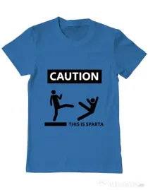 Tricou ADLER barbat This is Sparta Albastru azuriu