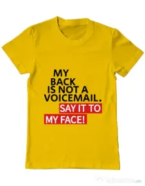 Tricou ADLER barbat Say it to my face Galben