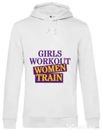 Hoodie barbat cu gluga Women train Alb