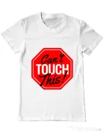 Tricou ADLER barbat Can’t touch this Alb
