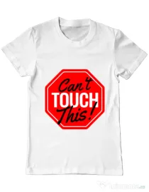 Tricou ADLER barbat Can’t touch this Alb