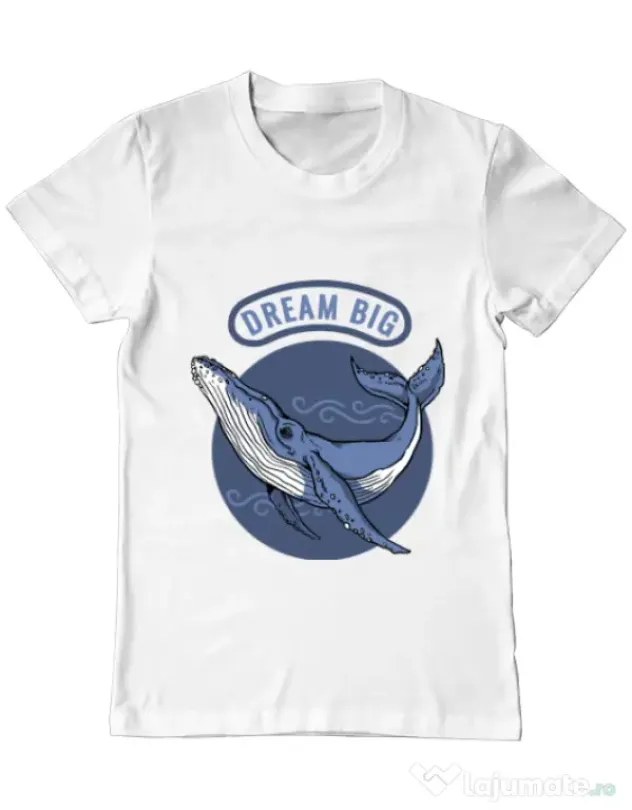 Tricou ADLER barbat Dream big Alb