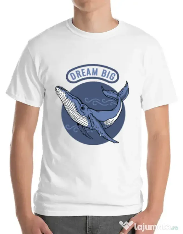 Tricou ADLER barbat Dream big Alb