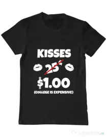 Tricou ADLER barbat College is expensive Negru