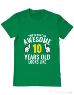 Tricou ADLER barbat Awesome birthday Verde mediu
