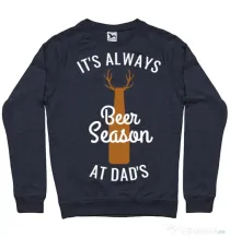 Bluza ADLER barbat Beer season Denim inchis