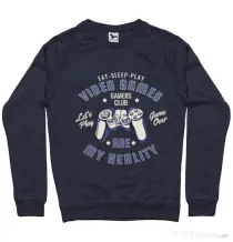 Bluza ADLER barbat My reality Denim inchis