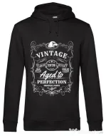 Hoodie barbat cu gluga Aged to perfection Negru