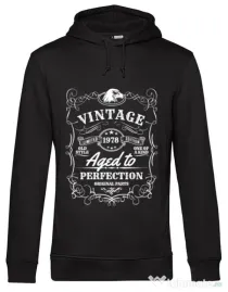 Hoodie barbat cu gluga Aged to perfection Negru