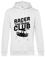 Hoodie barbat cu gluga Total badass Alb