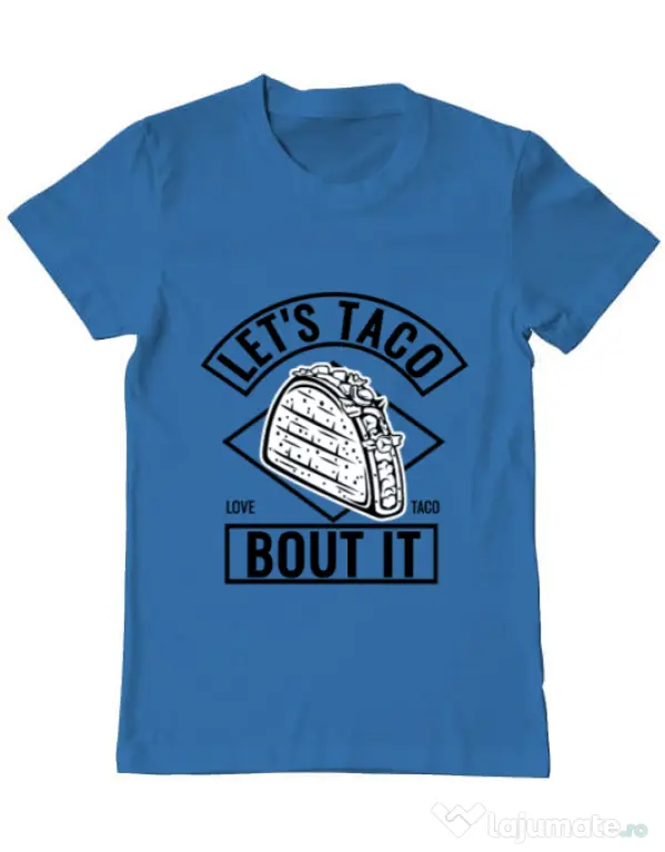 Tricou ADLER barbat Let’s taco Albastru azuriu
