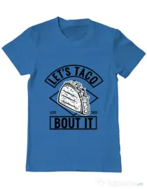 Tricou ADLER barbat Let’s taco Albastru azuriu