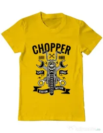 Tricou ADLER barbat Chopper Galben