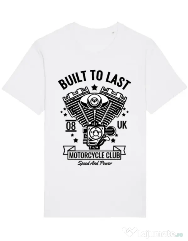 Tricou STANLEY STELLA barbat Built to last Alb