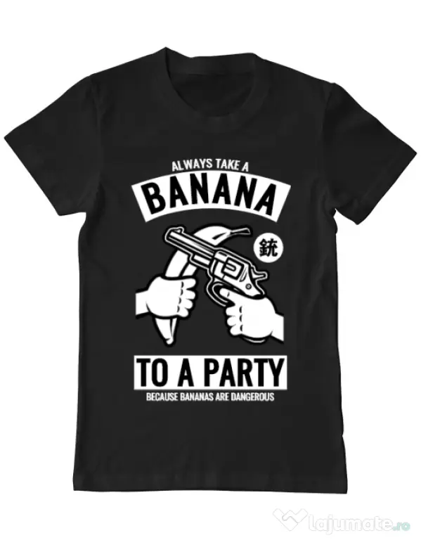 Tricou ADLER barbat Banana Party Negru
