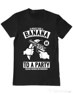 Tricou ADLER barbat Banana Party Negru