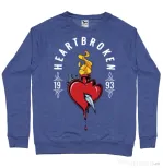 Bluza ADLER barbat Heartbroken Albastru melanj