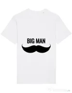 Tricou STANLEY STELLA barbat Big man Alb