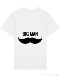 Tricou STANLEY STELLA barbat Big man Alb