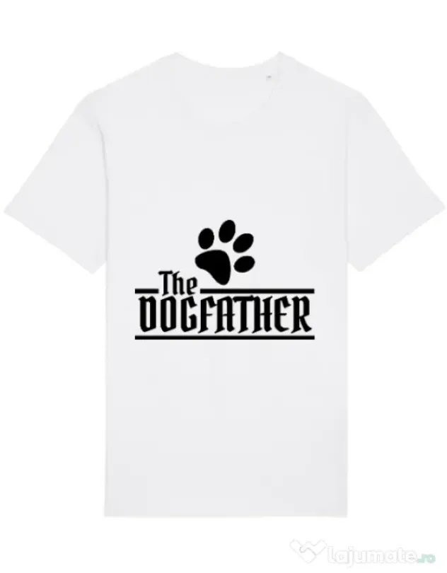Tricou STANLEY STELLA barbat The dogfather Alb
