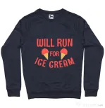 Bluza ADLER barbat Running for ice cream Denim inchis